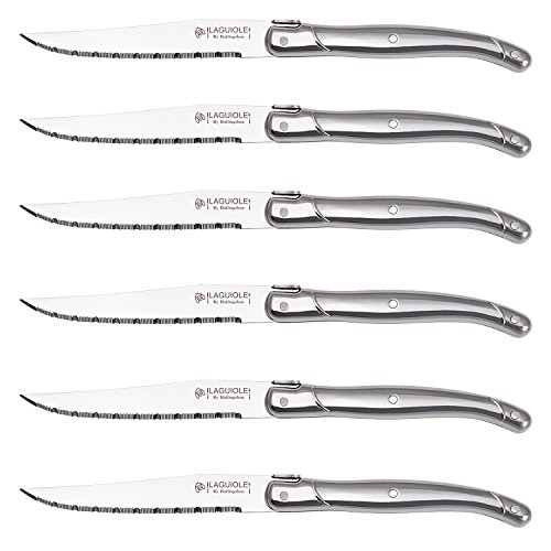 image for Laguiole by Hailingshan Steak Knives Set, Hailingshan Laguiole Stainle