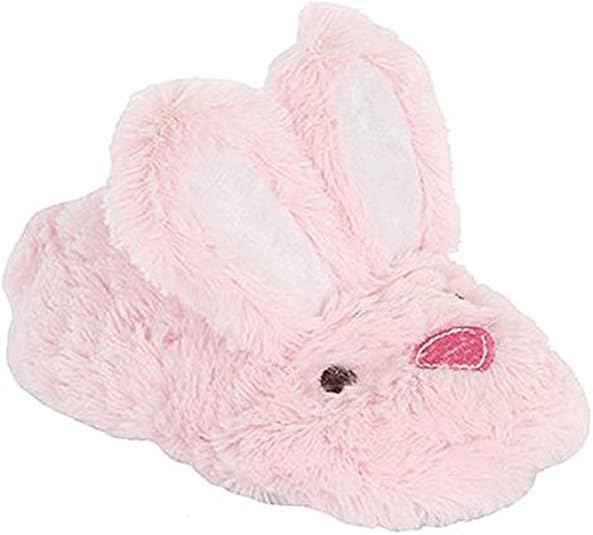 Stride Rite Little Girls Pink Bunny Slippers (Large 1112) Slippers