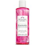 Heritage Store Rosewater | Refreshing Facial Splash for Glowing Skin | No Dyes or Alcohol | Vegan & Cruelty Free | 8 oz