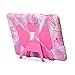 iPad Air Case,iPad 5 Case,ACEGUARDER®[Heavy Duty]iPad Case,Three Layer Armor Defender And Full Body Protective Case With Kickstand And Screen Protector for Apple iPad Air(iPad 5)(Pink camo/Pink)