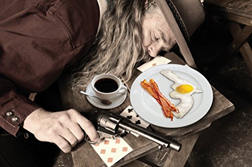 Barbuzzo Gun Shaped Egg and Pancake Shaper and Fryer - Nonstick Silicone Egg and Pancake Mold shaped like a Revolver - Breakfast Egg Cooking Mold that will Pistol-Whip your Hunger - Thumbnail 6