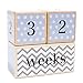 Solid Wood Milestone Age Blocks in Blue. Baby Age Photo Blocks and Photo Props…