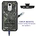 LG Aristo 3 Case,LG Aristo 2 Case/LG Aristo 2 Plus/Rebel 4 LTE/Tribute Empire/Zone 4/Phoenix 4/Risio 3/K8 2018/ K8 Plus/Fortune 2 Case, Armor Rugged Case Belt Clip Holster/Glass Screen Protector,Camo