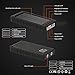 KOJOTON Exercise Bands Tie Lock - Flexible -Time Delay Quality Slicone Black