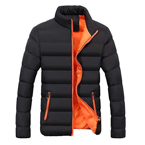 Slim Fit Thick Bubble Coat Jacket, G-Real Men's Winter Warm Parka Outerwear