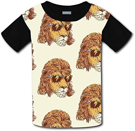 Kids Lion King of The '80s T-Shirt Short Sleeve 3D Print Tee Shirt