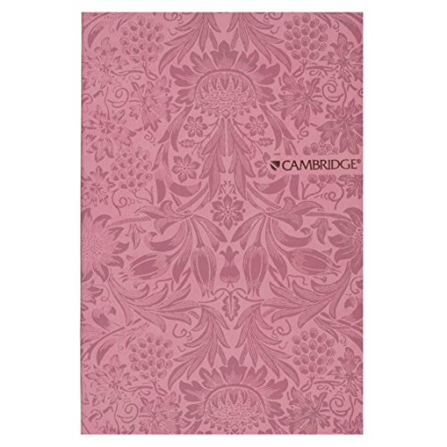 Mead cambridge notebook / journal, pink floral, 8 1/2&q…