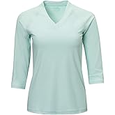 UV SKINZ V-Neck Sun and Swim Shirt for Women with UPF 50+ Sun Protection – Rashguard, Modest Swim Top, Swim Tees