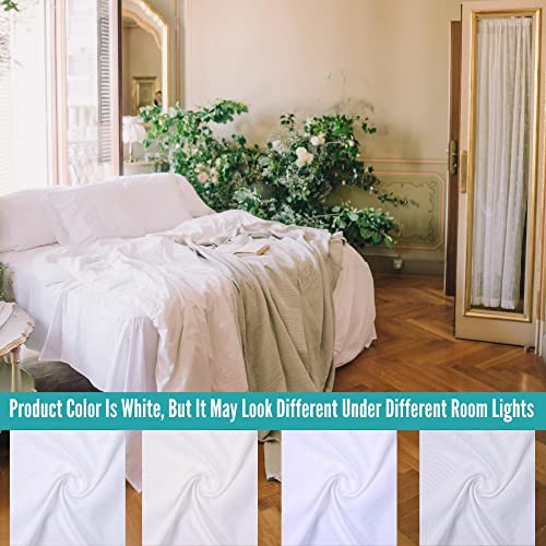 Glarea Pillow Cases Standard Size Bulk 24 Pack White Pillow Cases