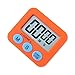 10 Pack Small Mini Digital Kitchen Timer Magnetic Countdown Up Minute Second Timer (10 Orange)