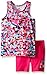 adidas Baby Girls' Top and Short Set, Mosaic Print, 24 Months