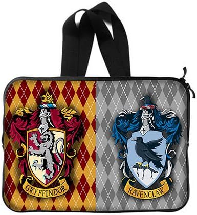 Custom Harry Potter Houses Symbols Pattern Laptop Notebook Computer Netbook Soft Neoprene Sleeve Bag Case Cover for Apple Macbook Pro 15 inch(Two Sides)