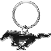 iPick Image for Ford Mustang 3D Pony Die-Cut Metal Key Chain Key-Charm, Official Licensed