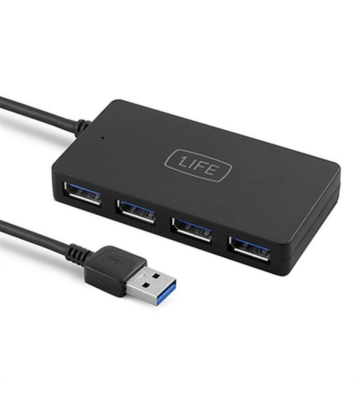 1life USB HUB 4-1IFEUSBHUB4- USB 3.0, 4 USB ports, Windows XP/Vista/7/8/10; Mac OS 10.x; Linux, Black