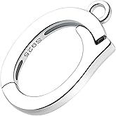 Pndeyo 925 Sterling Silver Oval Jewelry Clasps, Hypoallergenic Necklace Enhancer Shortener, Spring Bail Clasp Rings Connector Carabiner for Bracelet Anklet Jewelry Making