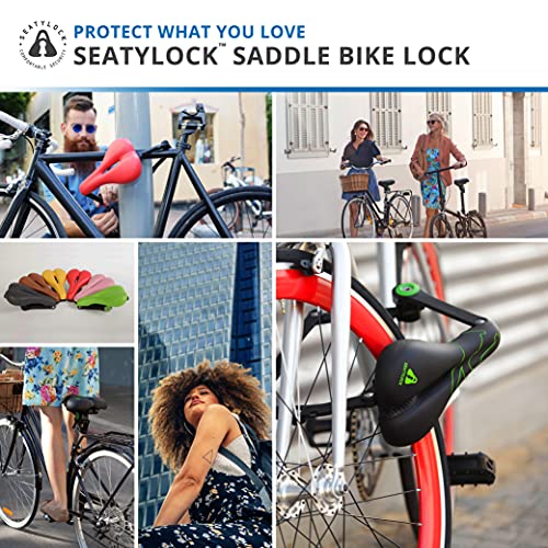 SeatyLock Hybrid Saddle Bike Lock Multi Patent 2 in 1 Locking Bike