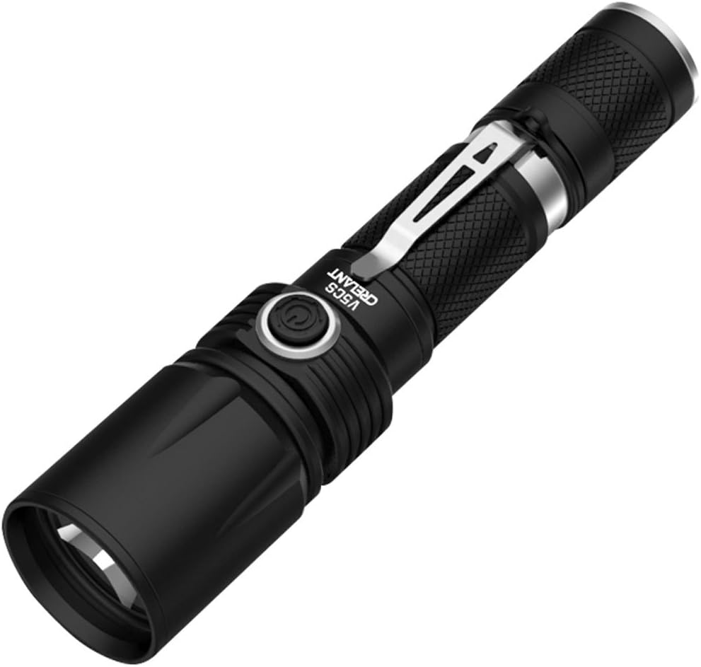 CRELANT V5CS EDC LED Flashlight Tactical Torch CREE XM-L2 1052 Lumens Ultra Bright IPX-8 Waterproof Compact Size (V5CS Neutral White)
