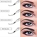Vanelc Microblading Eyebrow Tattoo Pen with a Micro-Fork Tip,Long Lasting,Smudgeproof Liquid Eyebrow Pencil for Natural Hair-Like Defined Brows 2019 New Version (Dark Grey)