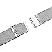 Milanese Loop Stainless Steel Watch Band Bracelet Smart Watch Strap Mesh Band 24mm with Hook Buckle Replacement Wristbands - Silver