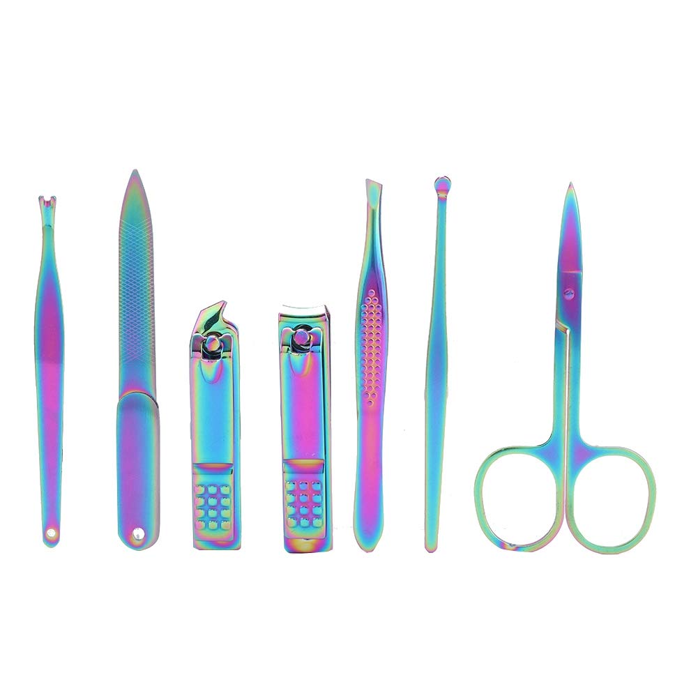 7pcs Nail Trimmer, Anti-Rust Nail Clipper Set, Durable High Hardness Family Home Use for Professional Salon Friends