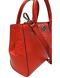 Michael Kors Piel Estampada, Kellen extra pequeño Satchel Crossbody mandarín