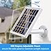 Solar Panel Compatible with Blink XT XT2 Outdoor/Indoor Security Camera and an Adjustable Mount, 12 Feet/ 3.6 m Cable, Supply Power Continuously by Solar Panel (White)