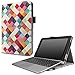 Infiland Transformer Mini T102HA Case, Premium PU Leather Portfolio Stand Cover Case for 10.1 Inch Transformer Mini T102HA-D4-GR 2 in 1 Touchscreen Laptop- Color Diamond