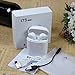 Wireless Earbuds,Bluetooth Headphones Mini In-Ear Headsets Sports Earphone with 2 True Wireless Earbuds for iPhone X/8/7/6/6s plus and Most Android SmartPhones (White)