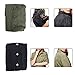 CA Mode Women Utility Embellished Army Military Shirt Jacket Outwear Coat,Black,X-Large