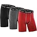 Neleus Men's 3 Pack Sport Compression Athletic Shorts