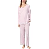 Eileen West Sleepwear & Loungewear for Women - Dream Sweater Knit Collection - Pajama Set Cozy Longsleeve Long Pant PJs