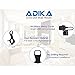 Adika Wall Mount for Dot 2nd Generation(2 pcs Black) - Wall Hanger Cable Holder for Dot 2nd Generation No Drilling Screwless Full Protection Easy Mount Home Accessories