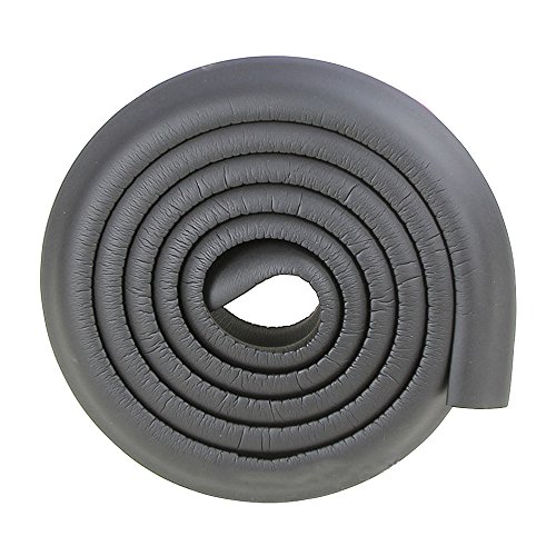 Buy 2m/6.5ft AntiCollision Black L Shaped Door Edge Guard Black Corner