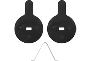 2 Pairs Bike Brake Pads, Semi Metallic Round Disc Brake Pads, Bike Disc Brakes Padss Shock Proof Resin Semimetal Disc Brakes 