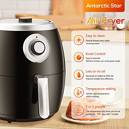 Antarctic Star Air Fryer,6 Quart (5.6 Liter) Electric Hot Air Fryers