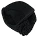 J-Fashion Women's Cable Knitted Double Layer Visor Beanie Hats with Hair Tie