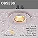 OBSESS 3 Inch LED Recessed Ceiling Light with Junction Box Dimmable LED Downlight Shower Lights Gimbal Trim 4000K Neutral White 8W 600LM Brightness IP65 Waterproof