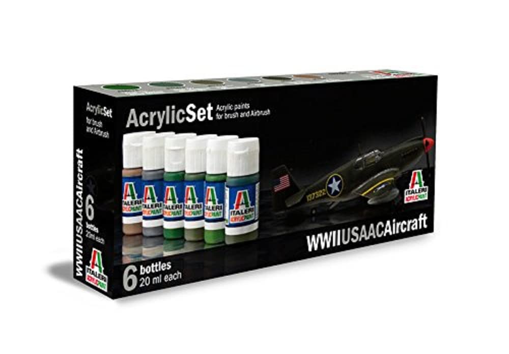 Italeri 438AP 510000438 - Acrylic Set WWII USAAC Aeroplane