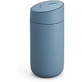 Fellow 12 oz Carter Slide Travel Mug – One-Handed Slide Lid, Vacuum Insulated Stainless Steel Tumbler with Ceramic Interior for Hot and Cold Drinks, Leak-Proof and Dishwasher Safe, Hazy Blue