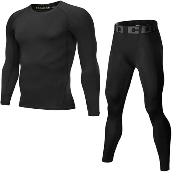 Men’s Compression Set Compression Men Suit LongSleeve Tights Quick