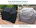 SunPatio Barbecue Grill Cover 65 Inch, Outdoor Heavy Duty Waterproof Charcoal Gas Grill Cover, Fade Resistant, All Weather Protection Compatible for Weber Charbroil Nexgrill and More, Black