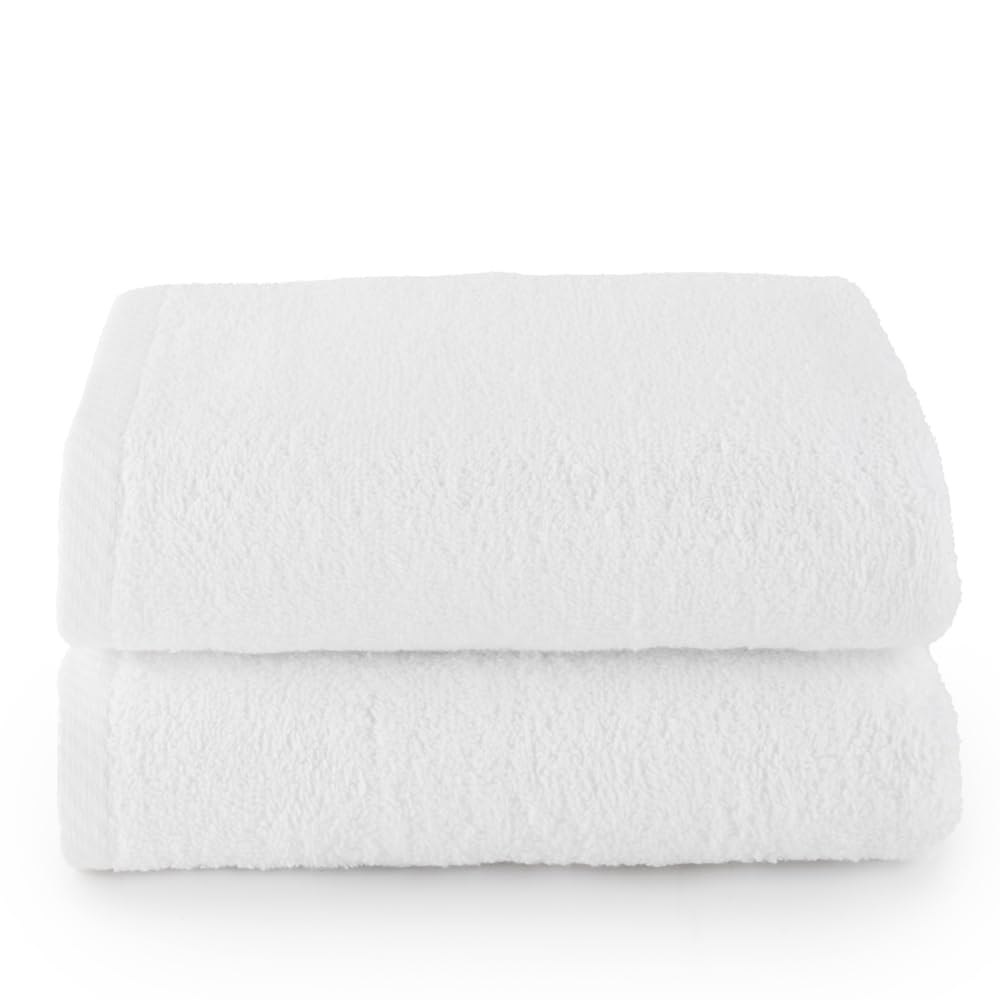 Top Towel Set of 2 Bath Towels 100% Cotton 400gsm 100 x 50 cm