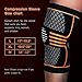 ZetHot Knee Compression Sleeve Support Brace（Pair） Knee Brace for Running, Jogging, Sports, Joint Pain Relief, Arthritis and Injury Recovery (M)