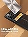 Clayco Cache Series Designed for Samsung Galaxy S20+ Plus Wallet Case (2020) with Card Holder - Black