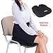 Orthopedic Seat Cushion with Memory Foam and Gel - Pain Relief for Pregnancy, Back, Sciatica, Coccyx and Tailbone | Support for Wheelchair Seat, Office Chair & Car
