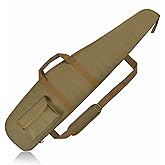 AUMTISC Soft Rifle Gun Case, 41/45/49 Inch Shotgun Carrying Bag for Scoped Rifles with Adjustable Shoulder Sling