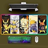 RGB Mouse Pad for Anime Monsters - Anime Pika Large