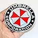 HINSCR Umbrella Corporation Car Badge Decal Umbrella 3D Aluminum Alloy Circle Emblem Sticker for Car Motorcycle (Style B-1 pcs)