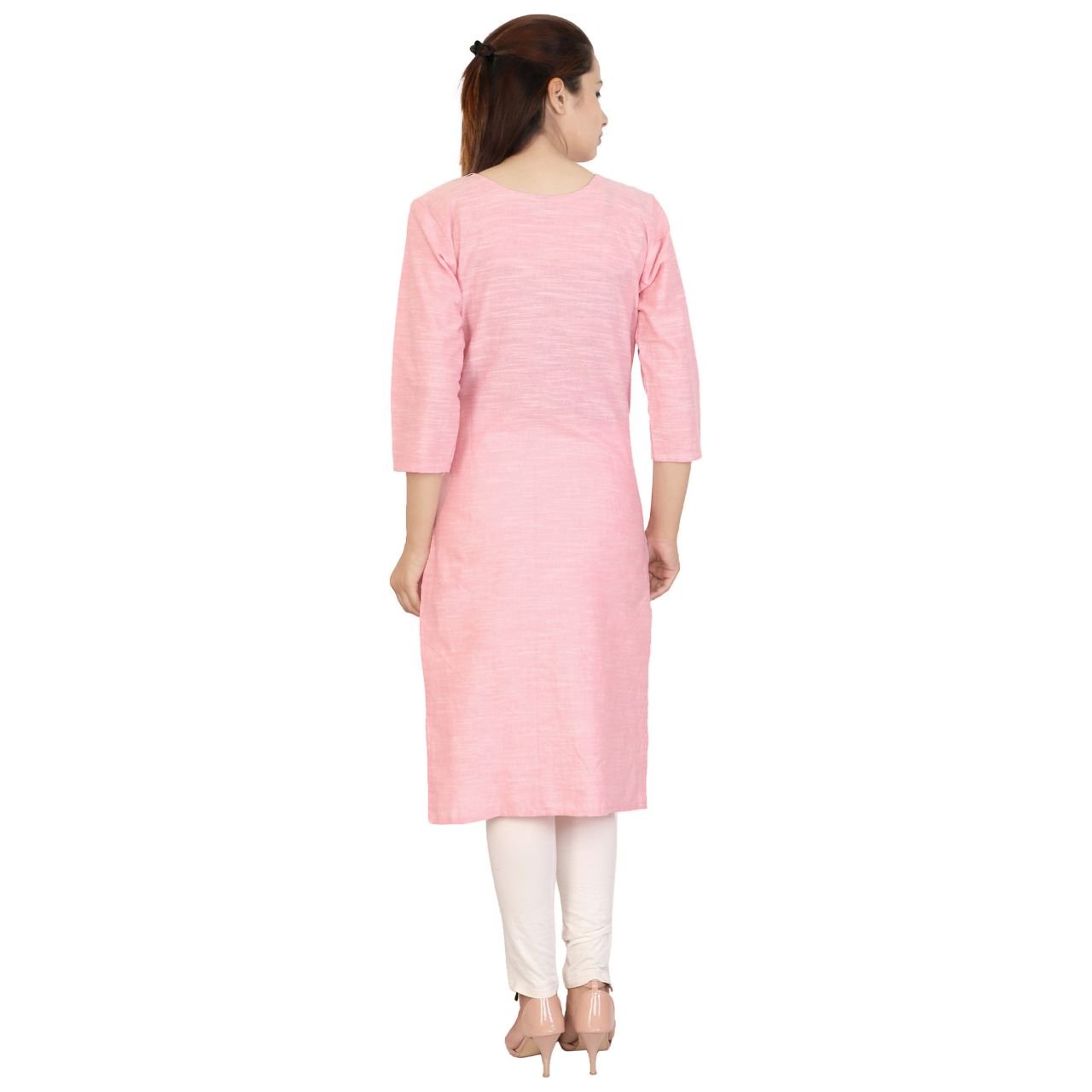 sanganeri women's straight khaadi kurti