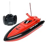 Babrit F1 High Speed RC Boat Remote Control Electric Boat-Red (Only Works In Water)